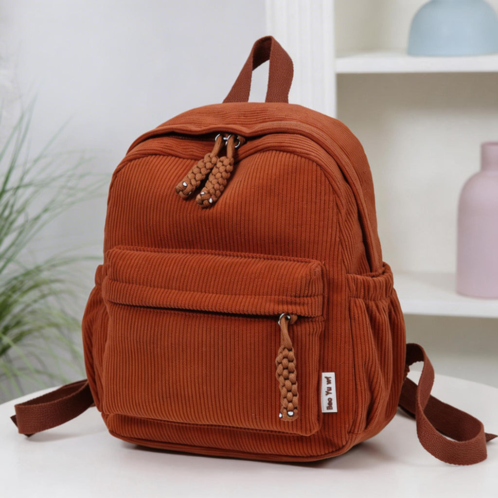 Corduroy Small Forest Casual Backpack