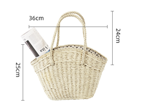 Forest Straw Dumpling Drawstring Beach Bag
