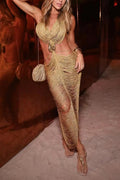 Shimmer Fringe Bodycon Dress