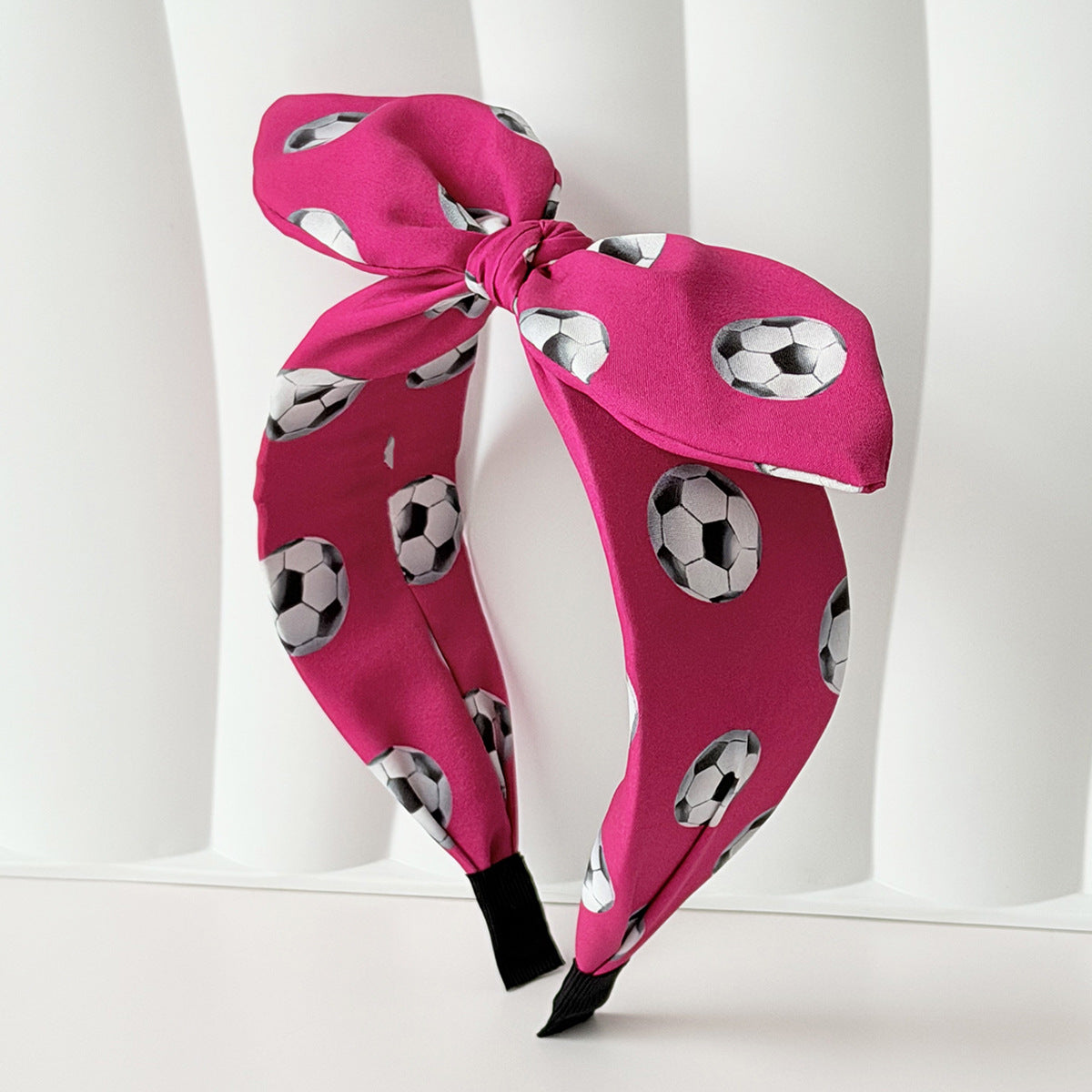 World Cup Football Print Rabbit Ear Bow Headband