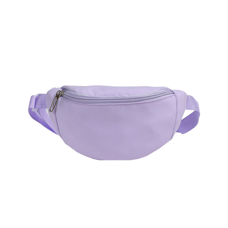 Children's Macaron Color Lightweight Waist Chest Bag