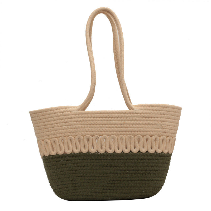 Cute Straw Woven Beach Shoulder Bag