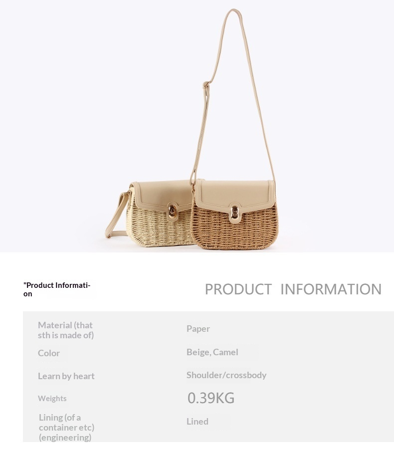 Crossbody Adjustable Summer Shoulder Bag with Flap