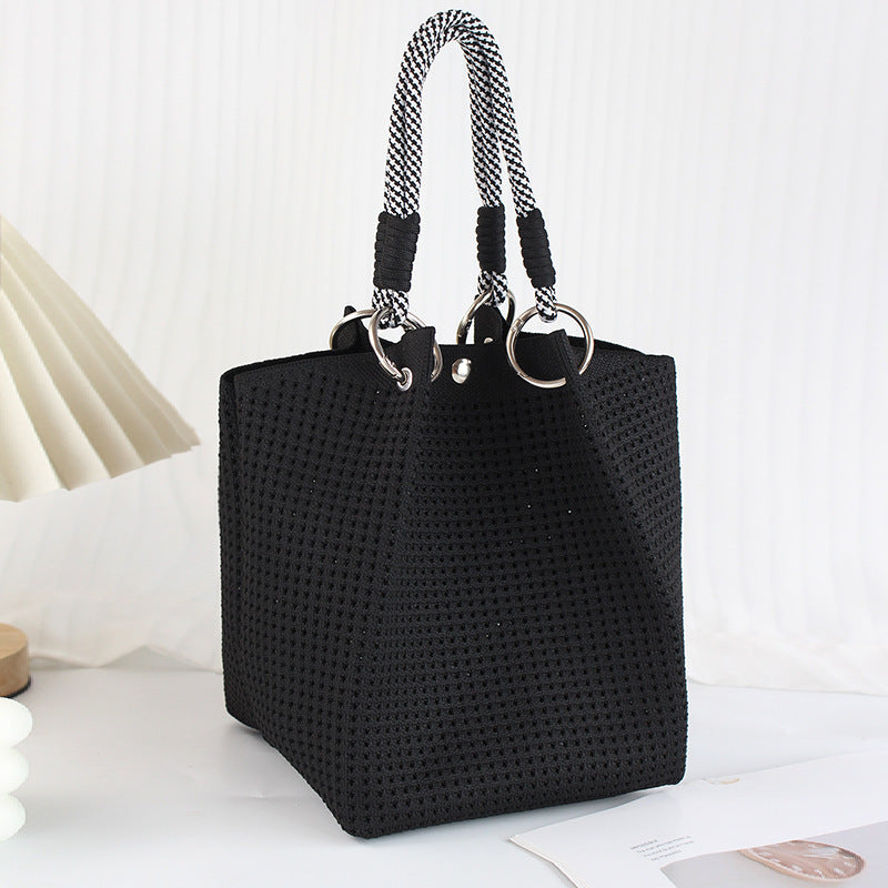 Black Tote Bag color view
