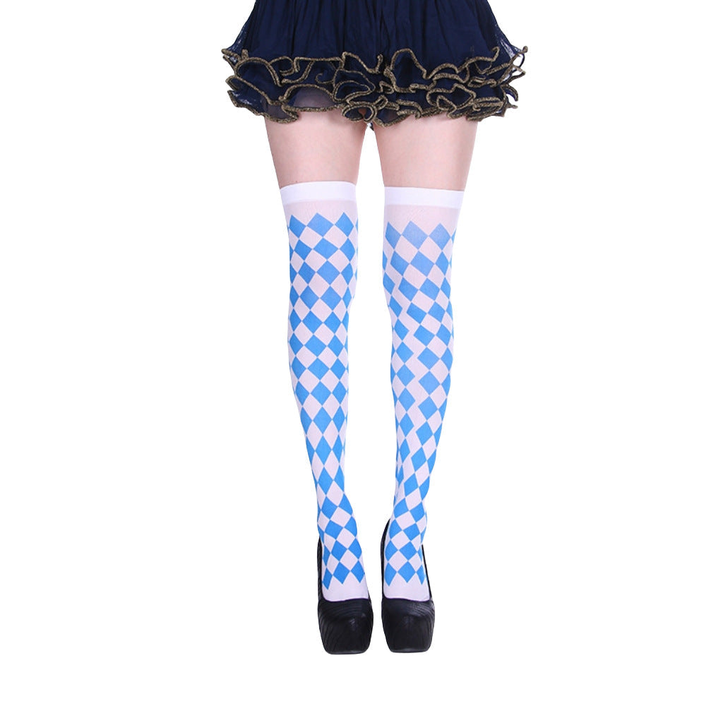 Christmas Halloween Party Knee high Socks Cosplay Apparel Accessories
