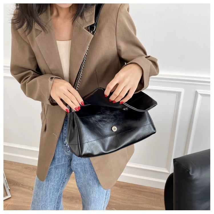 Soft PU Leather Hobo Crossbody Shoulder Bag
