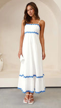 Solid Color Lace Stitching Suspender Tube Top Oversized Dress