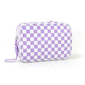 Checkerboard Large-Capacity Waterproof Travel Clutch Bag