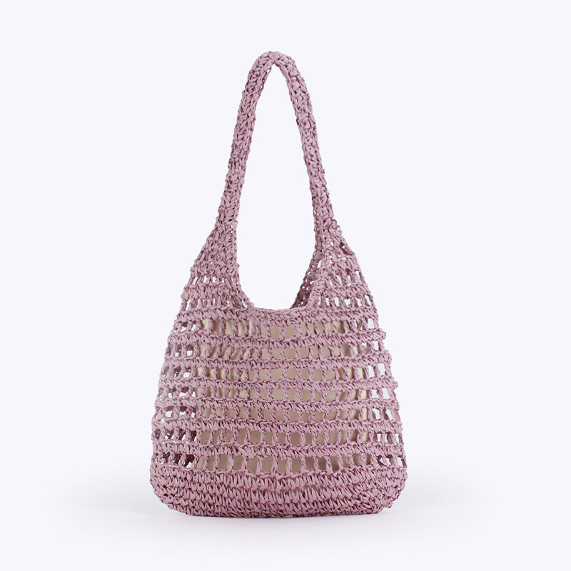 Women Hollow Woven Large Capacity Casual Beach Vacation Bag