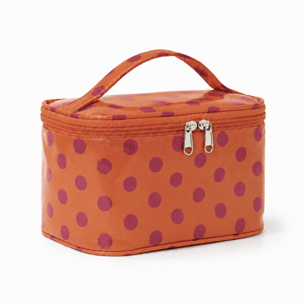 Contrast Stripe Cosmetic Bag Large Capacity Portable Toiletry Bag Waterproof Pvc Travel Storage Bag Large Capacity Cosmetic Bag
