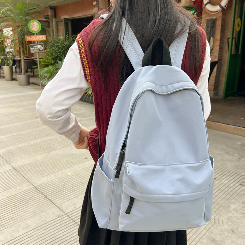 Large Capacity Solid Color Backpack