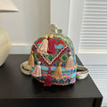 Women 2026 New Lightweight Ethnic Tassel Crossbody Travel Small Backpack
