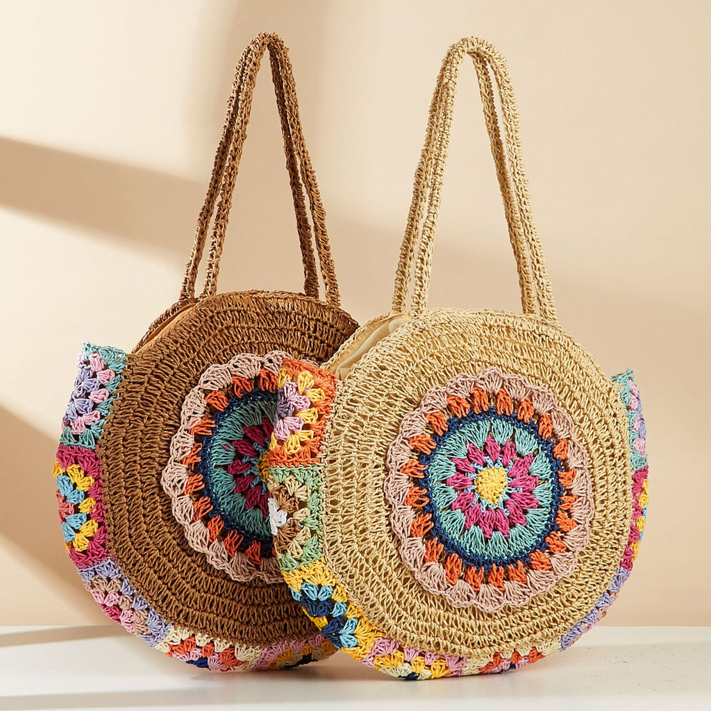 Small Fresh Woven Straw Beach Shoulder Bag
