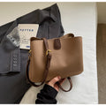Minimalist Pebbled Faux Leather Crossbody Bag with Adjustable Strap