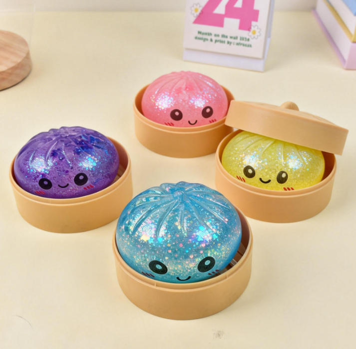 Soft Squeeze Steamed Bun Squishy Stress Relief Toy