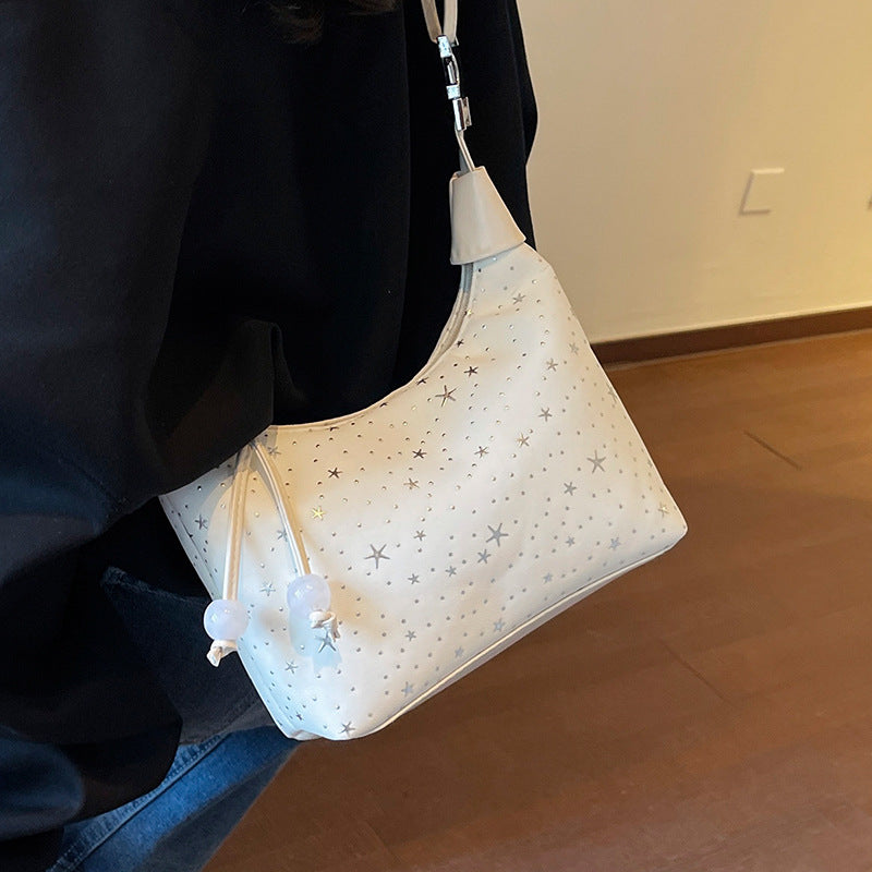 Star Bucket Bag Simple Crossbody Commuter Handbag