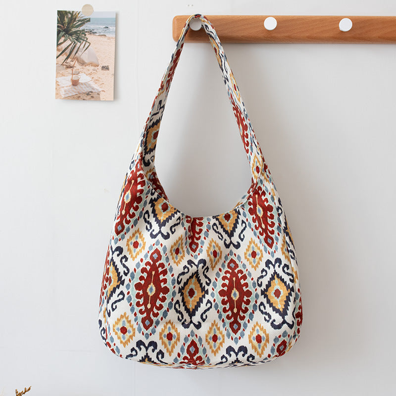 Women Ethnic Pattern Versatile Cultural Creative Cloth Bag