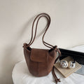 Women Versatile Maillard Bucket 2026 New Premium Vintage Shoulder Crossbody Bag