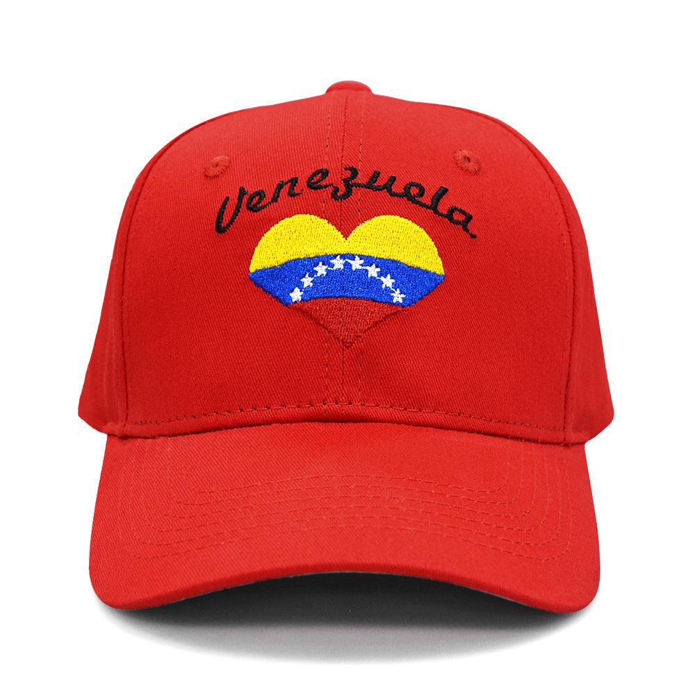 Embroidered Letters Venezuelan Flag Cap