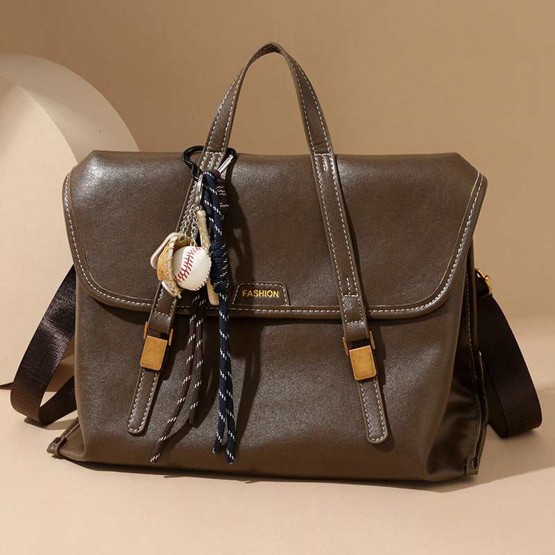 Vintage Convertible PU Leather Backpack Purse