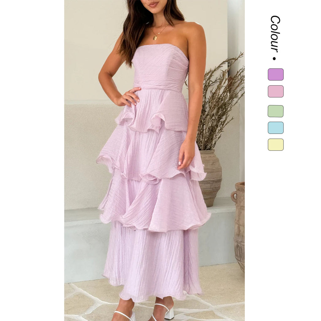 Sexy Tube Top Backless Cake Dress