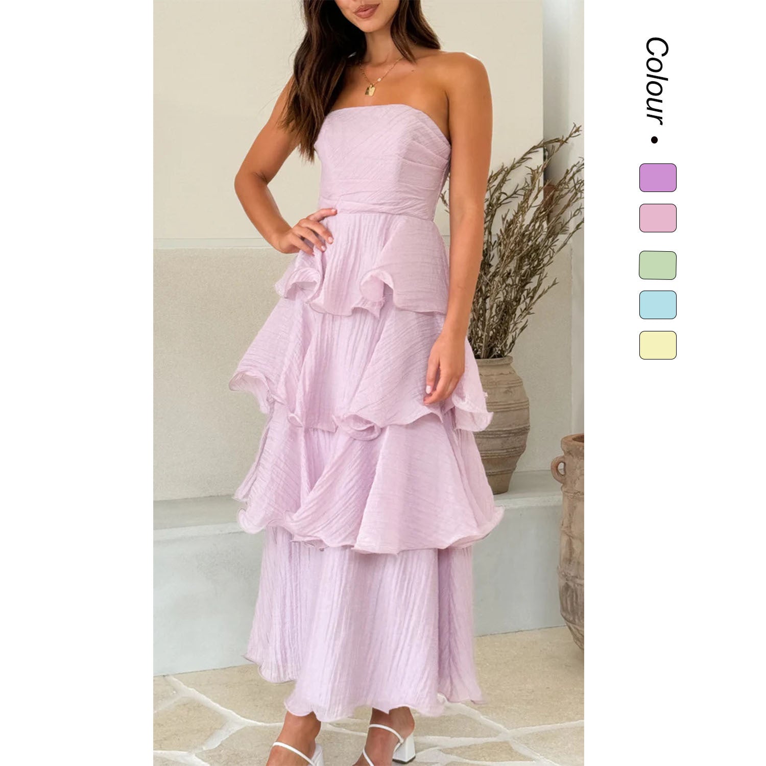 Sexy Tube Top Backless Cake Dress