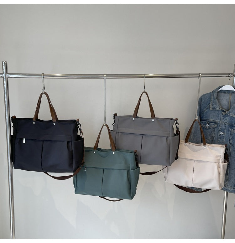 Casual Multi Pocket Everyday Convertible Shoulder Tote Bag