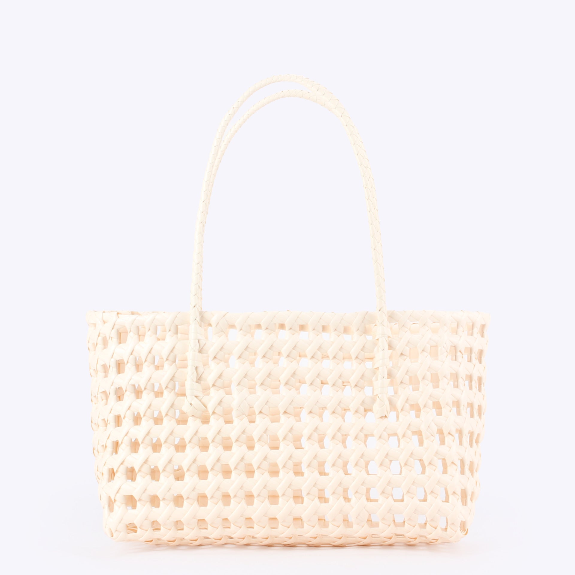 Women Hollow Woven Basket Bag, Casual Beach Vacation Shoulder Bag