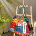 Cross-Border Bags, Bangkok, Thailand, Nepali Printed Cloth Bag, Large-Capacity Casual Shoulder Bag, Lazy Style Tote Bag For Women