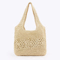 New Woven Shoulder Bag, Beach Vacation Photo, Daily Leisure, Work And Commuting, Versatile, Simple And Niche Women'S Bag