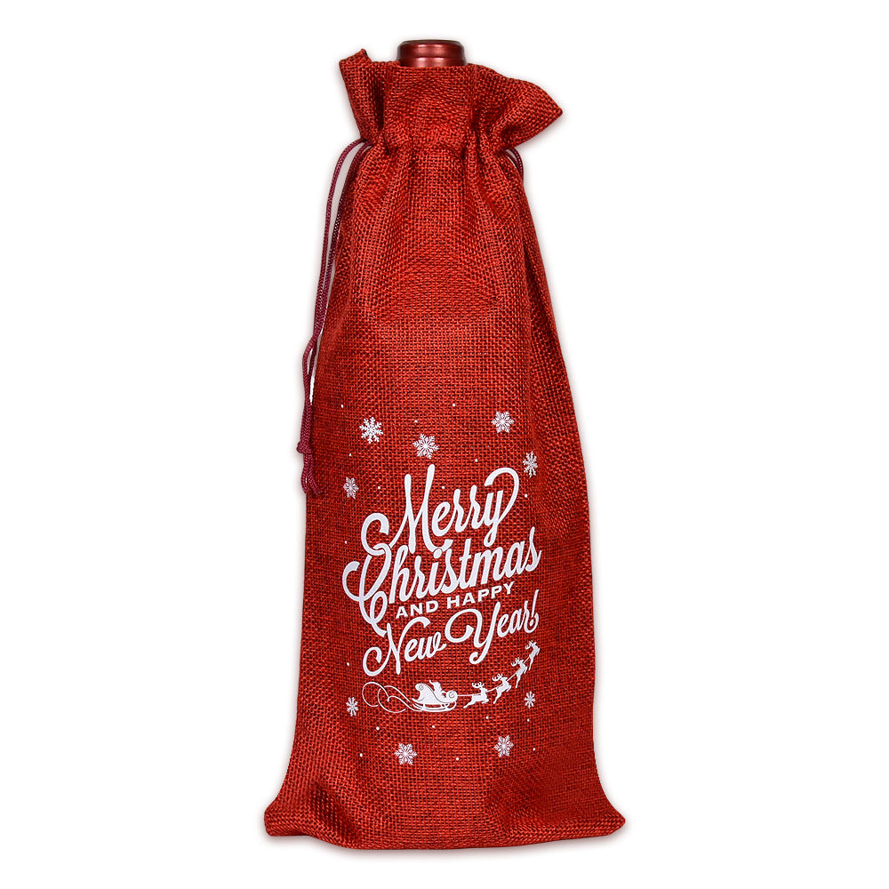 Buffalo Plaid Christmas Drawstring Holiday Gift Bags
