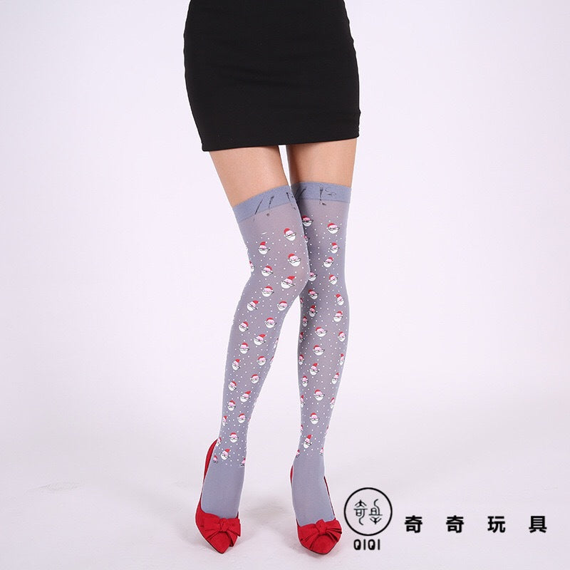Christmas Halloween Party Knee high Socks Cosplay Apparel Accessories