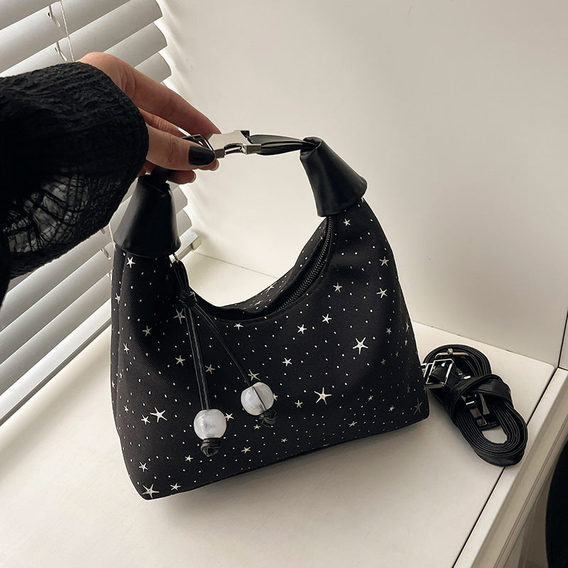 Star Bucket Bag Simple Crossbody Commuter Handbag