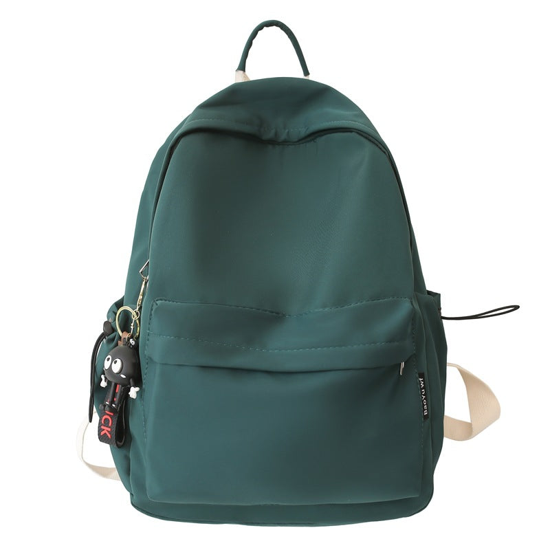Women 2026 Solid Color Backpack, Large Capacity Casual Student Travel Bag