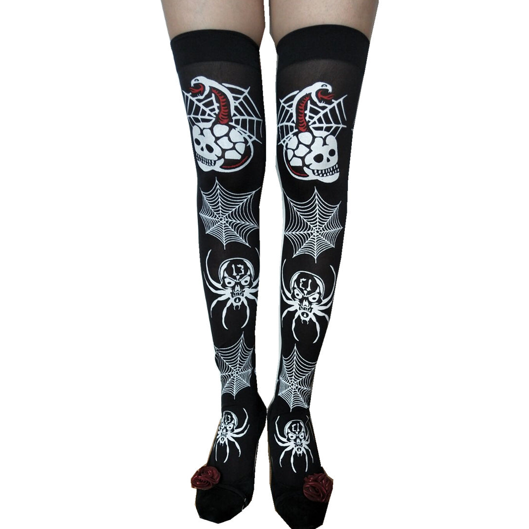Christmas Halloween Party Knee high Socks Cosplay Apparel Accessories