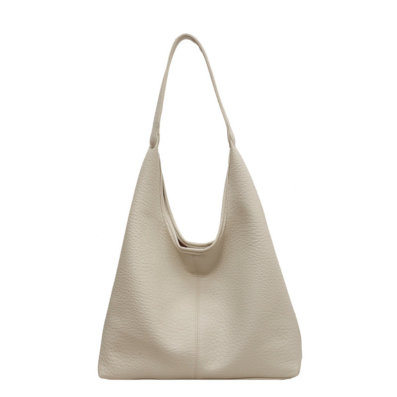 Minimalist Soft PU Slouchy Hobo Shoulder Bag