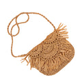 Women 2026 New Straw Woven Crossbody Shoulder Beach Vacation Mobile Phone Bag