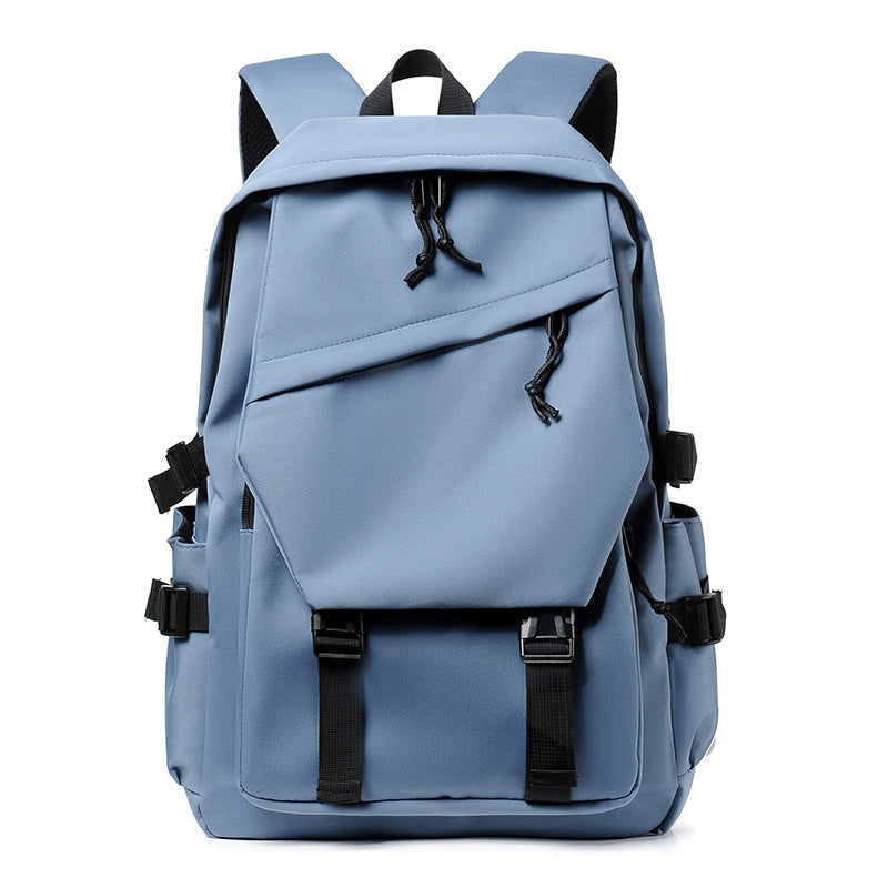 Cross-Border Nylon Burden-Reducing School Bag Large Capacity Oxford Cloth Computer Backpack Anti-Splash Watermark Logo Gift Backpack