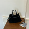 Vintage Suede Convertible Crossbody bag with Tie Detail
