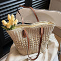 Straw Woven Large Capacity Crossbody Tote Bag