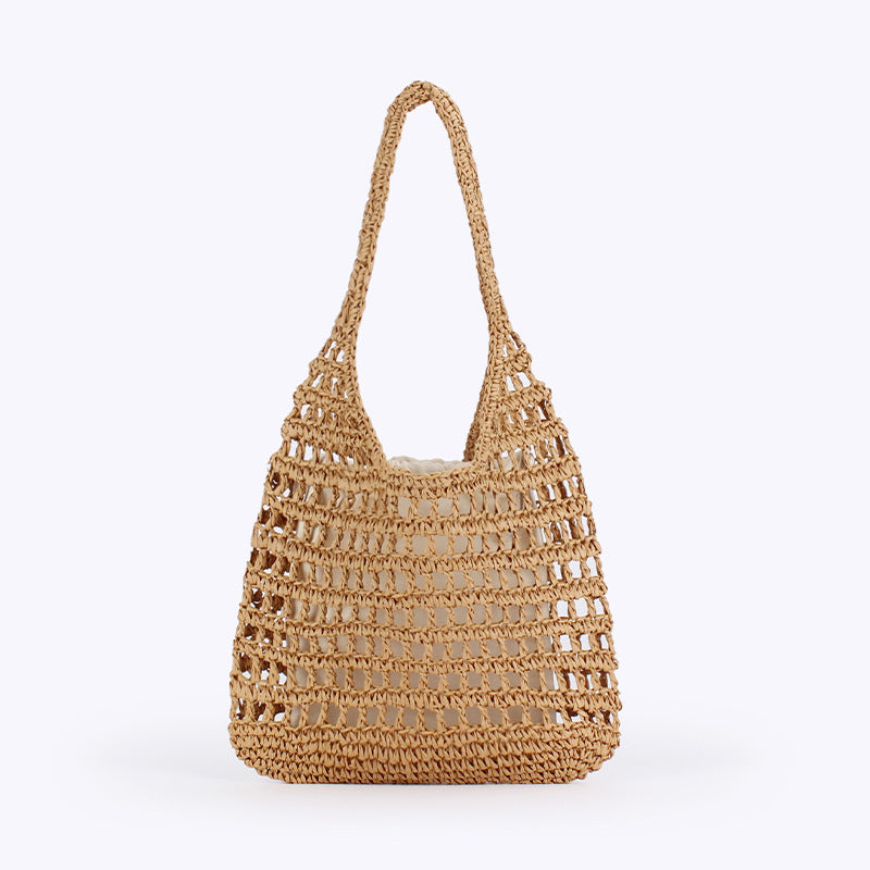 Women Hollow Woven Large Capacity Casual Beach Vacation Bag