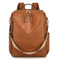 Women New Vintage Multifunctional PU Travel Backpack