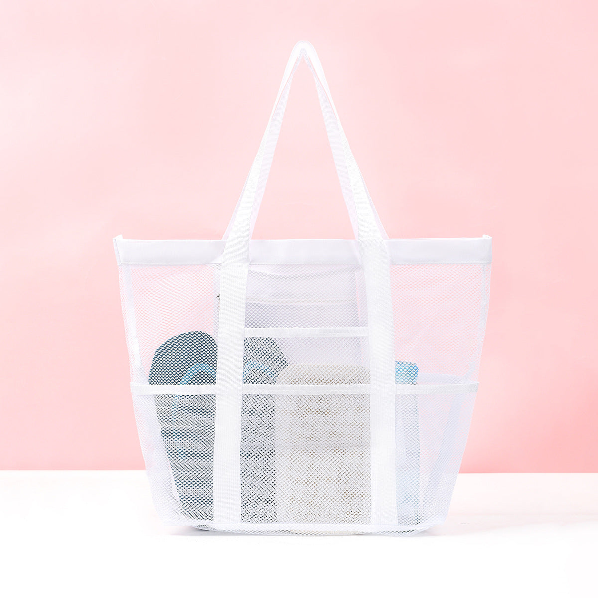 Large Capacity Mesh Beach Swimsuit Storage Bag