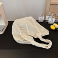 Large Capacity Knit Crochet Mesh Shoulder Beach Tote Bag