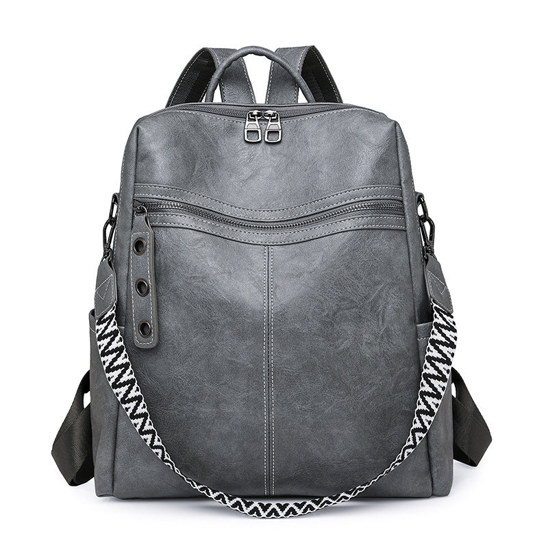 Women PU Large Capacity Crossbody Backpack, Business Commute Shoulder Bag