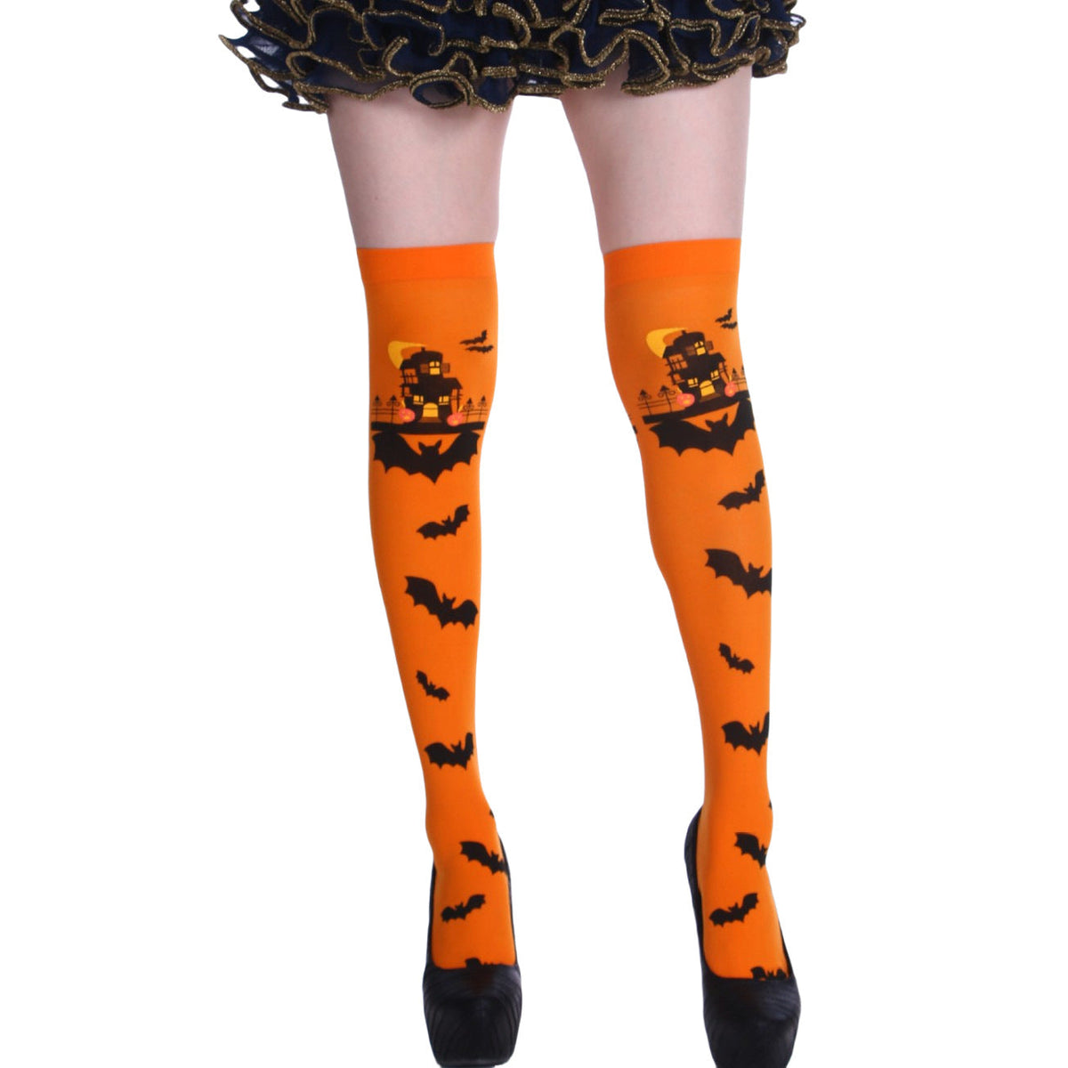 Christmas Halloween Party Knee high Socks Cosplay Apparel Accessories