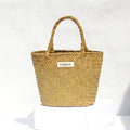 Handmade Colorful Straw Woven Beach Basket Bag