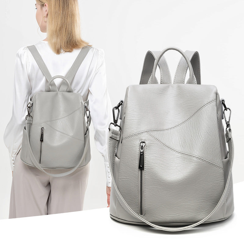 Korean Style Fashionable Backpack For Women, Simple And Easy To Wear, 2026 Spring New Product, Large Capacity Anti-Theft Backpack, Casual Travel Bag
