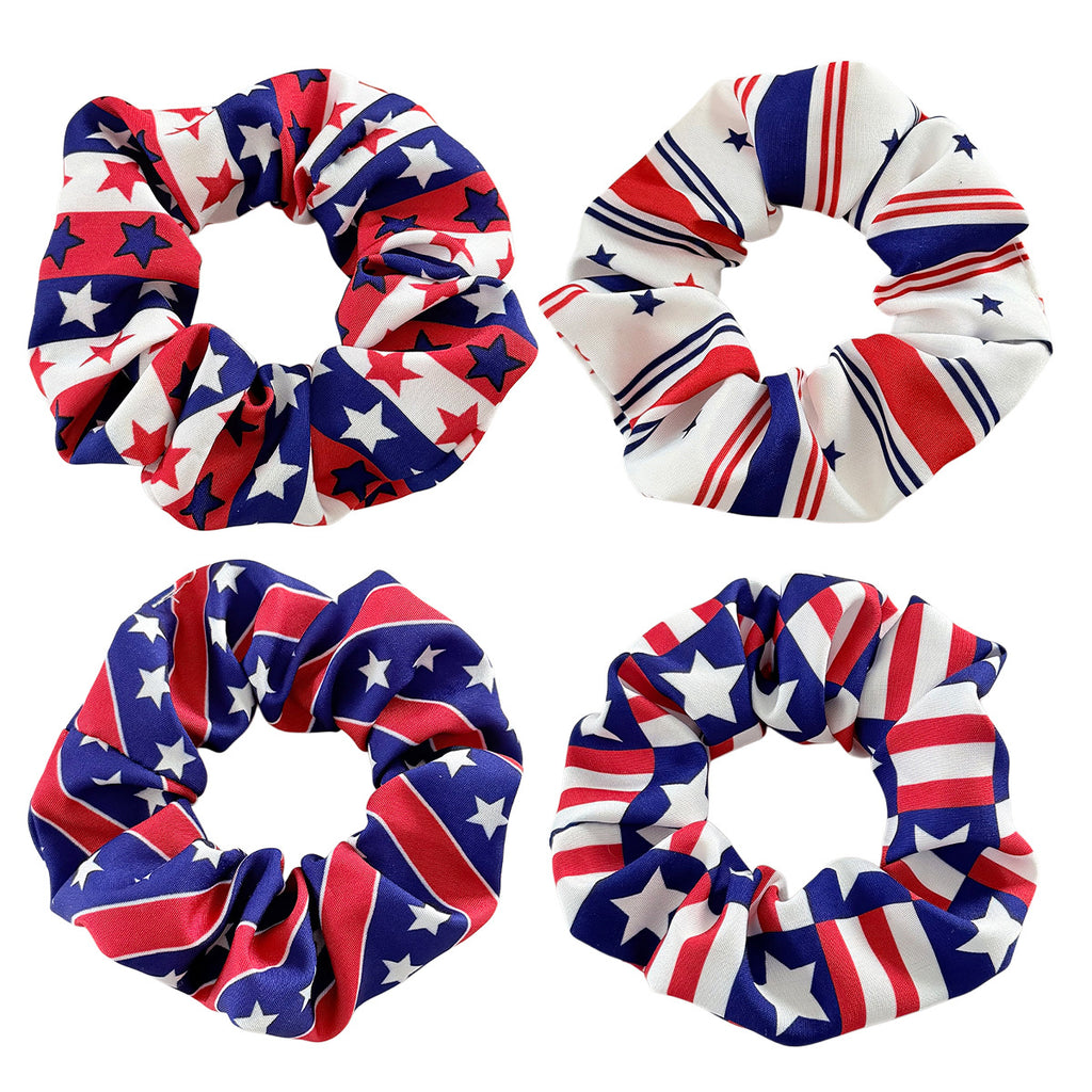 American Independence Day Star Stripe Hair Tie