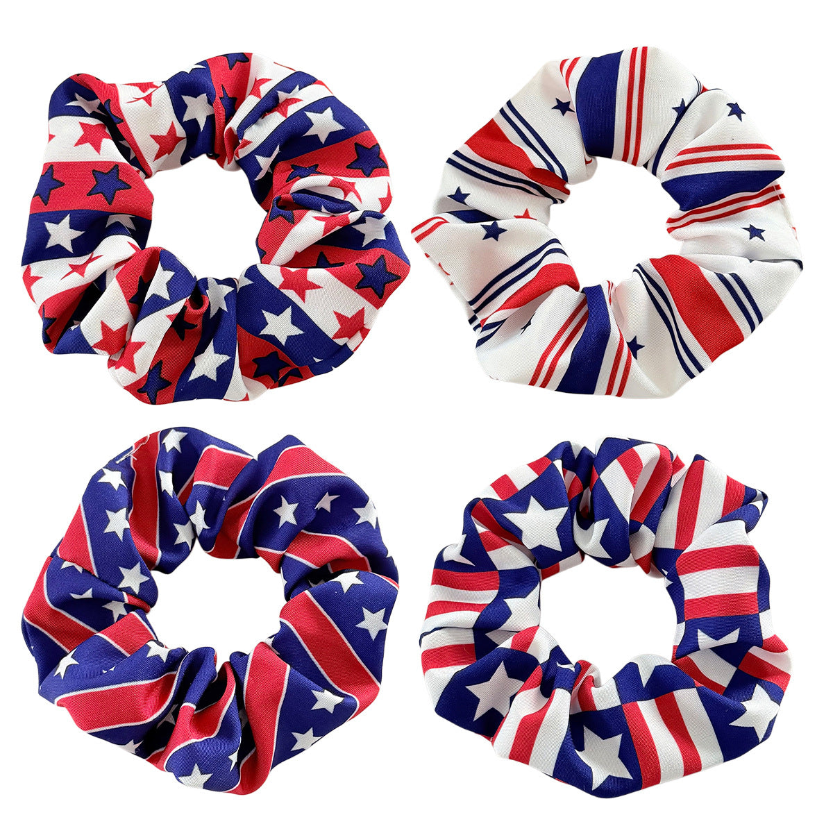 American Independence Day Star Stripe Hair Tie